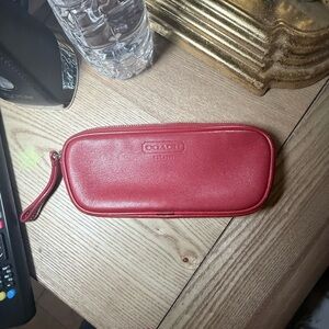 Coach Cherry Leather pouch